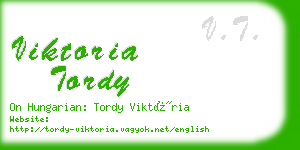 viktoria tordy business card